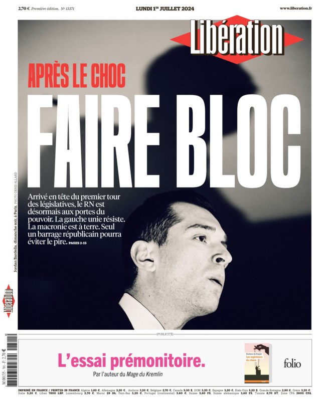 Ο γαλλικός Τύπος μπροστά στο σοκ της νίκης της άκρας Δεξιάς της Λεπέν: Η γαλλική τραγωδία και το τέλος μιας εποχής...