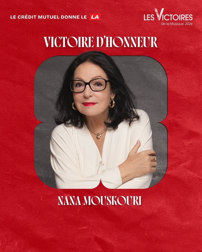 Νάνα Μούσχουρη: Θα τιμηθεί στον μεγαλύτερο μουσικό θεσμό της Γαλλίας "Victoires de la Musique" - Είναι τα "γαλλικά Grammy"
