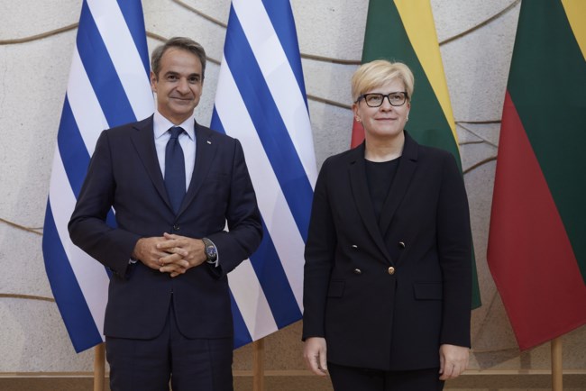 Τα καρφιά Μητσοτάκη στην Τουρκία από τη Λιθουανία: Ολοι στηρίζουμε την Ουκρανία...εκτός από έναν, που δεν επιλέγει πλευρά