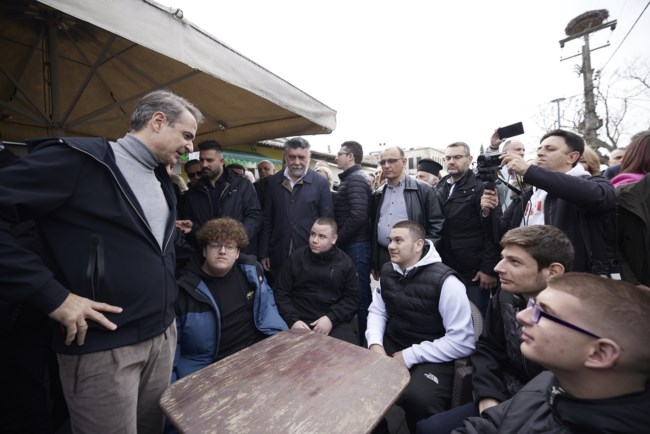 Μητσοτάκης στη Λάρισα: Επίσκεψη στο πάρκο καινοτομίας JOIST και επαφές με τους αγρότες