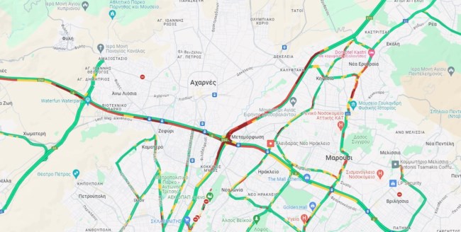 Live: Τεράστιο μποτιλιάρισμα στην Αττική οδό - Καθυστερήσεις άνω των 30 λεπτών, λόγω έργων