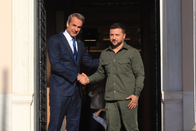 Ζελένσκι Μητσοτάκης Μαξίμου