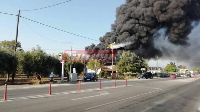 Φωτιά σε εργοστάσιο πλαστικών