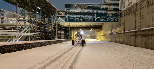 Κακοκαιρία Ελπίς Εκχιονιστικό