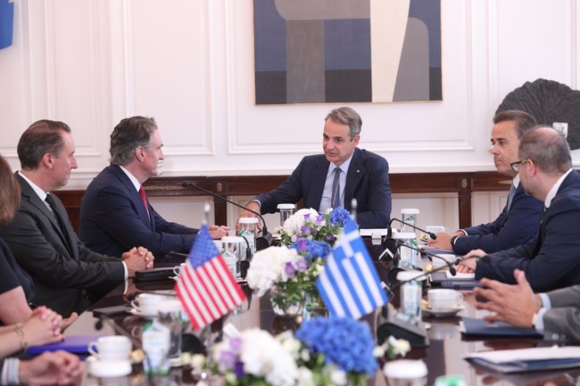 Μητσοτάκης στον Αμερικανό "τσάρο" της ενέργειας για τη δολοφονία Κερκ: "Η πολιτική βία δεν έχει θέση στη δημοκρατία μας"