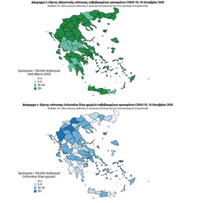 Ο κορονοϊός "σαρώνει" την Αττική: 165 νέα κρούσματα το Σάββατο - 27 στα Ιωάννινα - Ο χάρτης της διασποράς