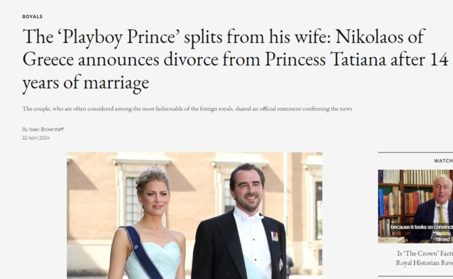 "Ο Playboy Prince χώρισε τη γυναίκα του": Η έξαλλη ζωή του Νικόλαου στο Λονδίνο και το διαζύγιο από την Τατιάνα