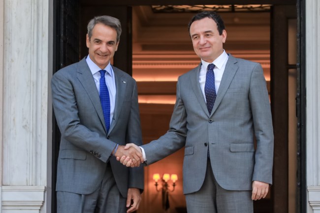 Συναντήσεις Μητσοτάκη με τον πρόεδρο του Μαυροβουνίου και τον πρωθυπουργό του Κοσόβου
