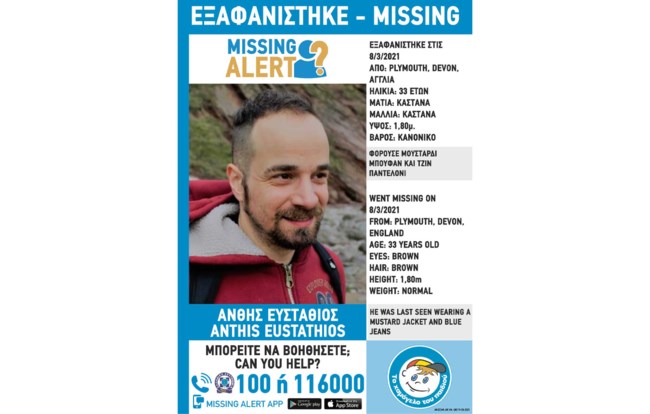 Κορυφώνεται η αγωνία: Missing Alert για τον εξαφανισμένο εδώ και 11 ημέρες αδερφό του Δημήτρη Άνθη, Ευστάθιο