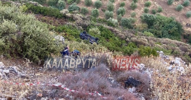 Αχαΐα: Νεκρός 77χρονος επιχειρηματίας - Το αυτοκίνητό του έπεσε σε χαράδρα [εικόνες]