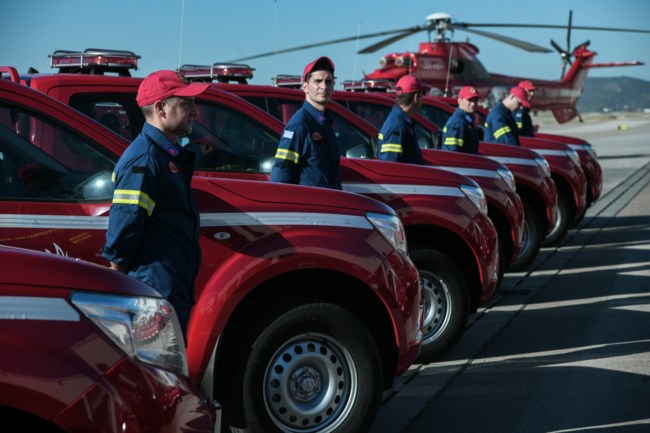 Μητσοτάκης για τα 20 νέα πυροσβεστικά, δωρεά της Παπαστράτος: Θα περιορίσουμε τις πυρκαγιές όπως πέρυσι [εικόνες - βίντεο]