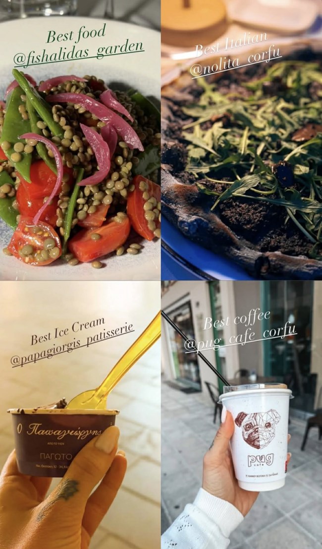 Εριέττα Κούρκουλου Λάτση: Η εξόρμηση σε εστιατόριο της Κέρκυρας που την ενθουσίασε - "Το καλύτερο φαγητό"