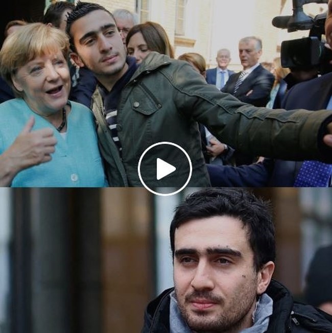 Ο διάσημος Σύρος πρόσφυγας  που έβγαζε σέλφι με τη Μέρκελ δουλεύει στη Deutsche Welle και κάνει ρεπορτάζ για μετανάστες