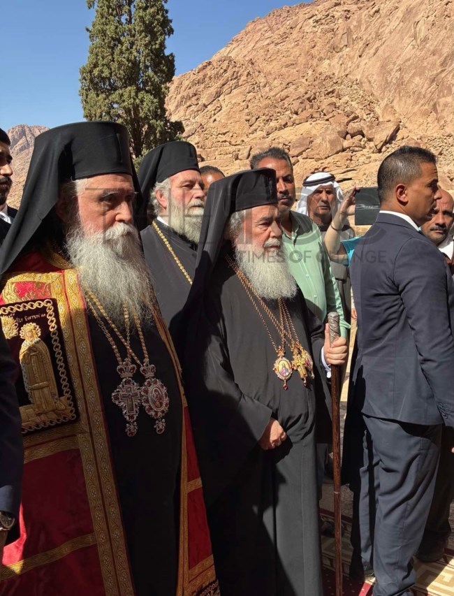 Μονή Σινά: Η ενθρόνιση του Αρχιεπισκόπου Συμεών - Παρών ο Κ. Μητσοτάκης και η Μαρέβα [αποκλειστικές εικόνες]