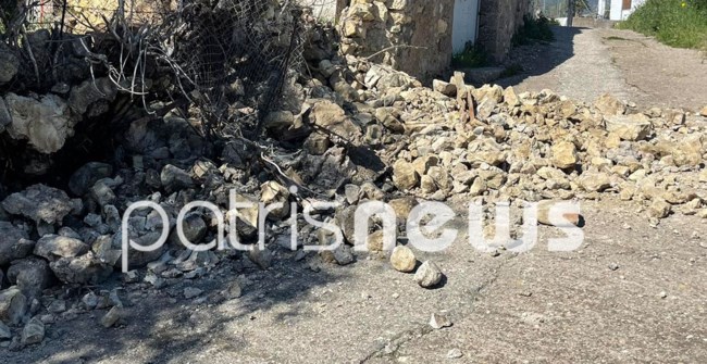 Ζημιές στη Ζαχάρω από τον σεισμό