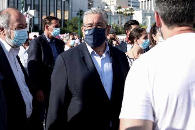 Δημήτρης Κουτσούμπας στο συλλαλητήριο