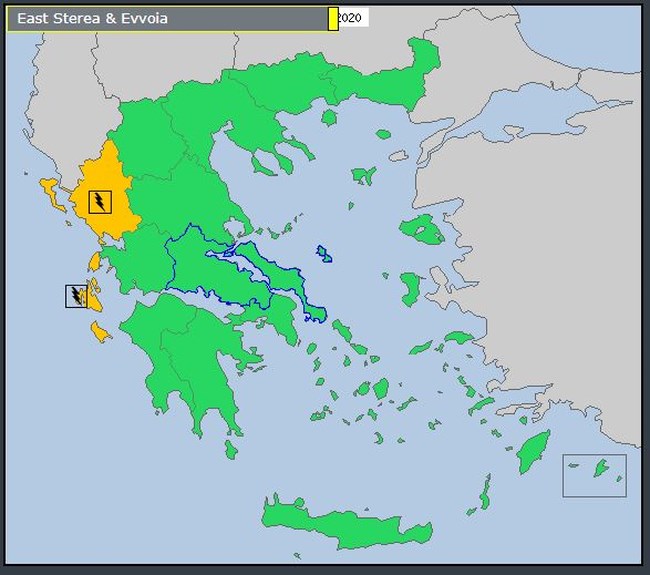 Εκτακτο δελτίο επιδείνωσης καιρού: Έρχονται ισχυρές βροχές, καταιγίδες και χαλάζι