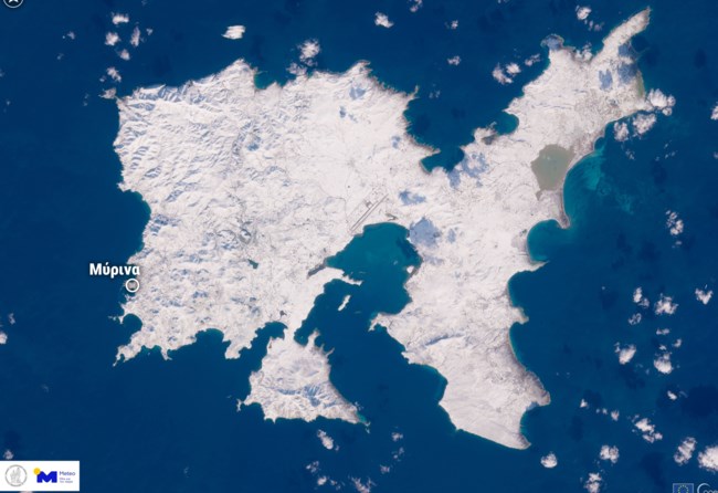 Εντυπωσιακή φωτογραφία της Λήμνου που θυμίζει... Αρκτικό Κύκλο - Καλυμμένη 100% με χιόνι