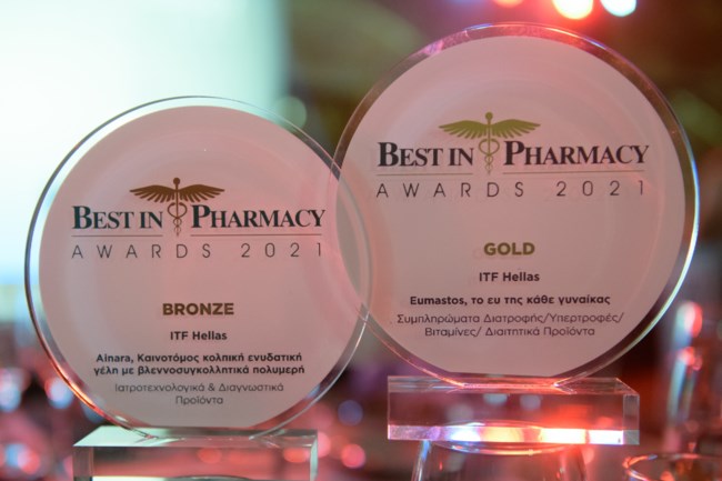 ITF HELLAS: Διπλή βράβευση στα Best in Pharmacy Awards 2021