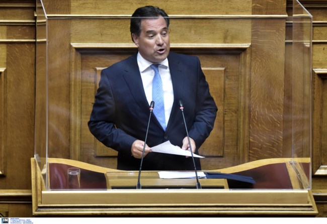 Ο Άδωνις Γεωργιάδης στη Βουλή