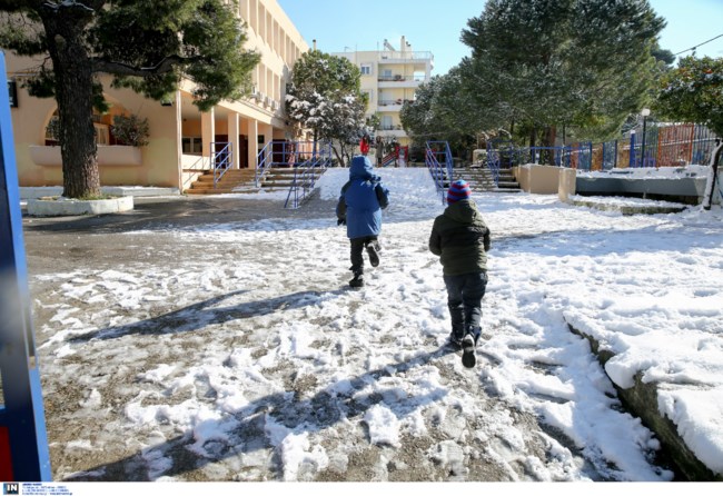 μαθητες χιονια