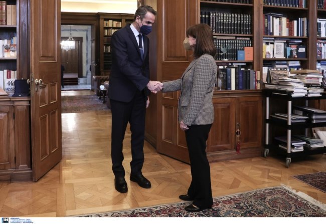 Κυριάκος Μητσοτάκης - Κατερίνα Σακελαροπούλου