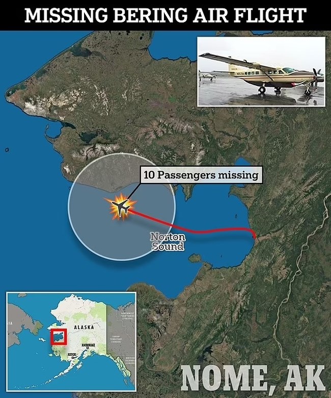 Θρίλερ με αεροπλάνο στην Αλάσκα: Χάθηκε ξαφνικά από τα ραντάρ με 10 επιβαίνοντες