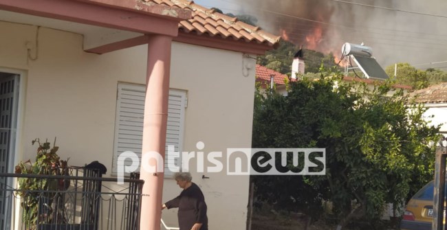 Νέα μεγάλη πυρκαγιά στην Ηλεία – Απειλούνται σπίτια στην Δάφνη, ζητήθηκε εκκένωση [Eικόνες – Βίντεο]
