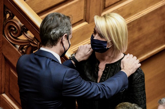 Μητσοτάκης με Κατερίνα Μονογυιού