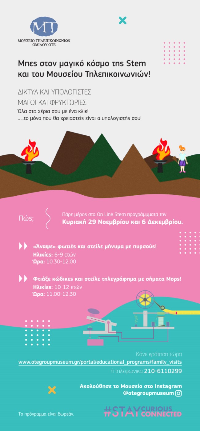 Το Μουσείο Τηλεπικοινωνιών Ομίλου ΟΤΕ είναι διαδικτυακά παντού!