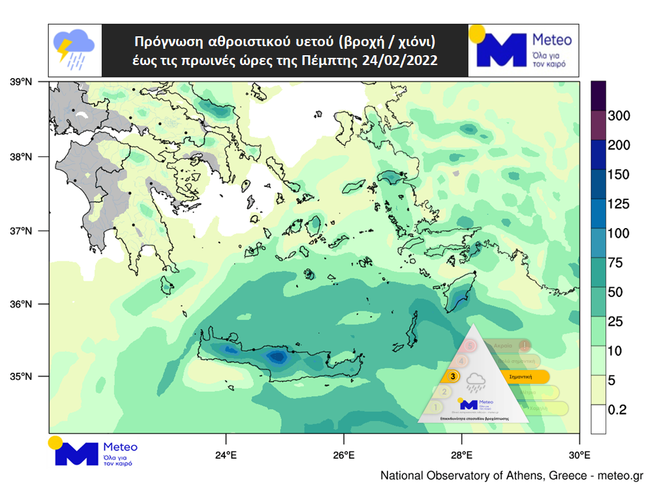 Κακοκαιρία: Αναβαθμίζεται σε κατηγορία 3 - Βροχές, καταιγίδες, χιόνια και χαλάζι - Αναλυτική πρόγνωση