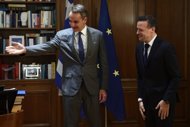 Κυριάκος Μητσοτάκης: Συνάντηση με τον νέο δήμαρχο Αθηναίων Χάρη Δούκα στο Μέγαρο Μαξίμου