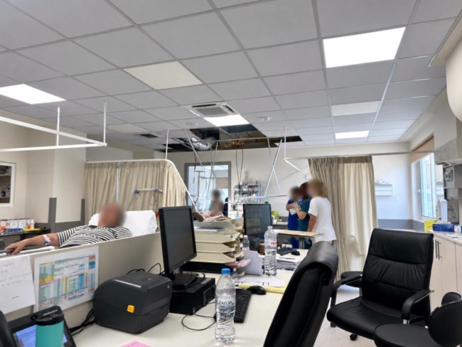 ΚΑΤΑΡΡΕΥΣΗ ΟΡΟΦΗΣ ΝΟΣΟΚΟΜΕΙΟ ΚΟΡΙΝΘΟΥ