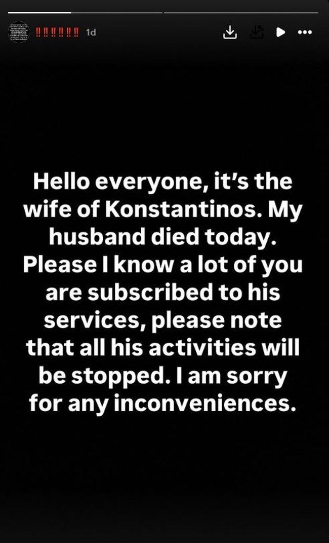 "Eazy Purple": Πέθανε στα 35 του ο γνωστός YouTuber Κωνσταντίνος Γιαούζος