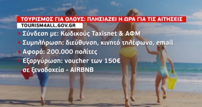 Τουρισμός για όλους: Ποιοι δικαιούνται το voucher - Ποιες είναι οι παροχές και τα κριτήρια