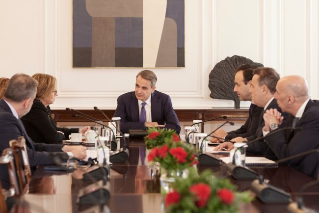 Συνάντηση Μητσοτάκη με την CEO της Vodafone: "Προσβλέπω στις επενδύσεις σας στην Ελλάδα"