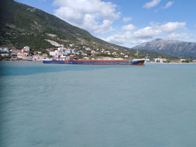 προσάραξη πλοίου Λευκάδα