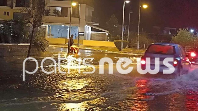 Ηλεία: Σαρωτικό το πέρασμα της κακοκαιρίας – Πλημμύρες, διακοπές ρεύματος και προβλήματα στις μετακινήσεις