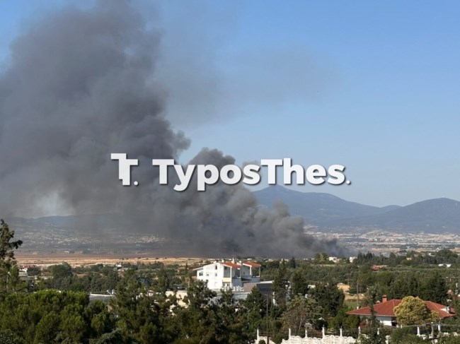 Θεσσαλονίκη: Φωτιά στα Τσαΐρια – Σηκώθηκε ελικόπτερο [βίντεο[