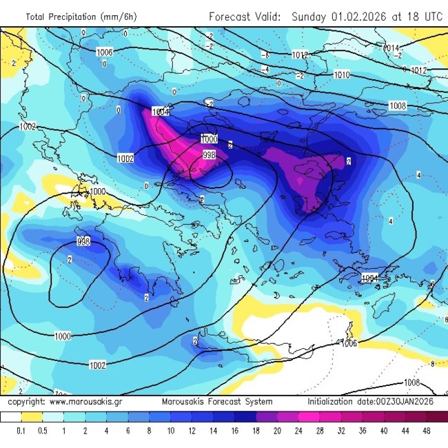 "Χαλάζι, κεραυνοί, υδροστρόβιλοι και ανεμοστρόβιλοι": Ο Μαρουσάκης προειδοποιεί για κακοκαιρία του Σαββατοκύριακου