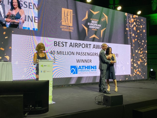 "Ελ. Βενιζέλος": Μεγάλη βράβευση για το αεροδρόμιο της Αθήνας- Είναι το καλύτερο στην κατηγορία 25-40 εκατ. επιβατών