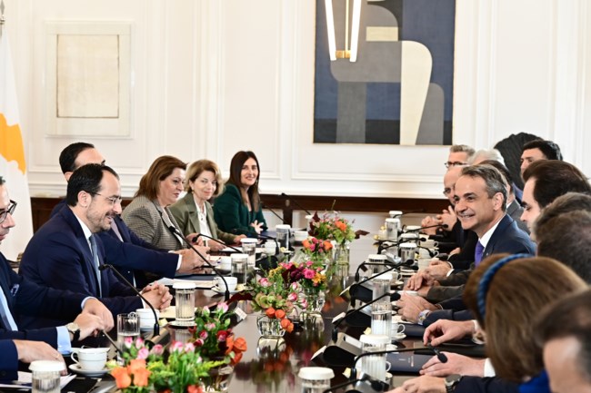 Μητσοτάκης σε Χριστοδουλίδη: Εθνική προτεραιότητα το Κυπριακό – Πυλώνες ασφαλείας Ελλάδα και Κύπρος στην ανατ. Μεσόγειο