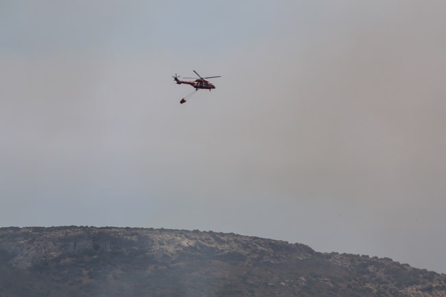 Καλύτερη εικόνα της φωτιάς στην Άνδρο - 47 πυρκαγιές το τελευταίο 24ωρο σε όλη την χώρα