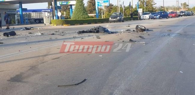 Σοβαρό τροχαίο στην Πατρών - Πύργου με έναν τραυματία - Ατελείωτη ουρά οχημάτων στην Εθνική οδό [εικόνες]