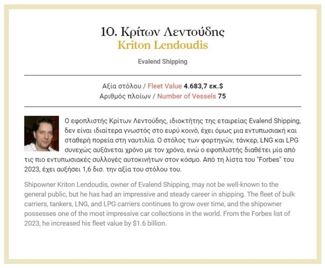 FORBES ΕΦΟΠΛΙΣΤΕΣ