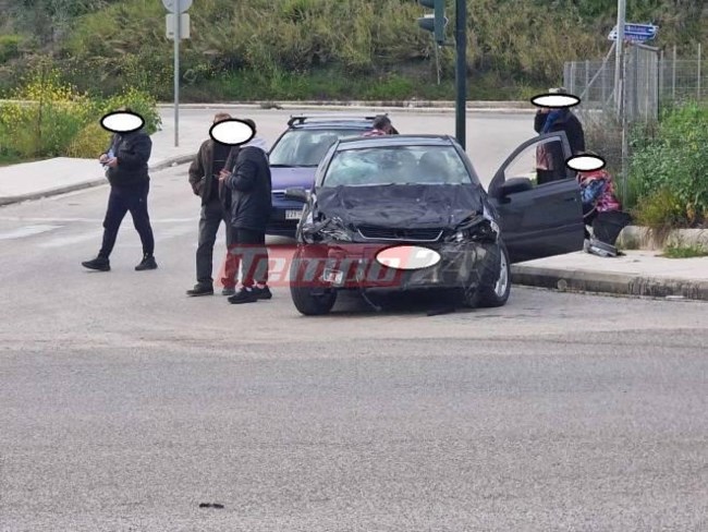 Καραμπόλα στην Πάτρα με τρία ΙΧ αυτοκίνητα - Μία τραυματίας [εικόνες]
