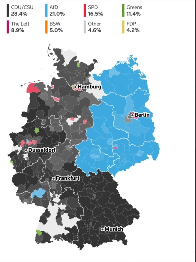 Το ακροδεξιό AfD πρώτο κόμμα στην πρώην Ανατολική Γερμανία – Εφτασε μέχρι 40%