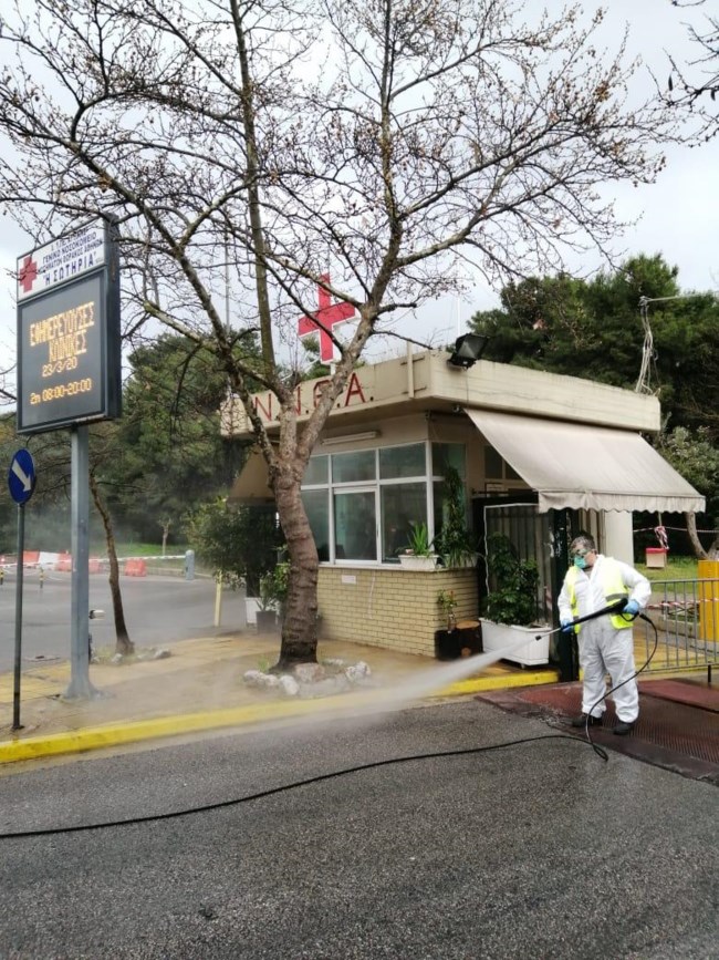 Δήμος Αθηναίων: Καθημερινή απολύμανση όλων των δημόσιων νοσοκομείων της πρωτεύουσας