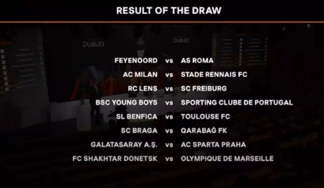Europa League: Δυνατές αναμετρήσεις έβγαλε η κλήρωση για τη φάση των "16"
