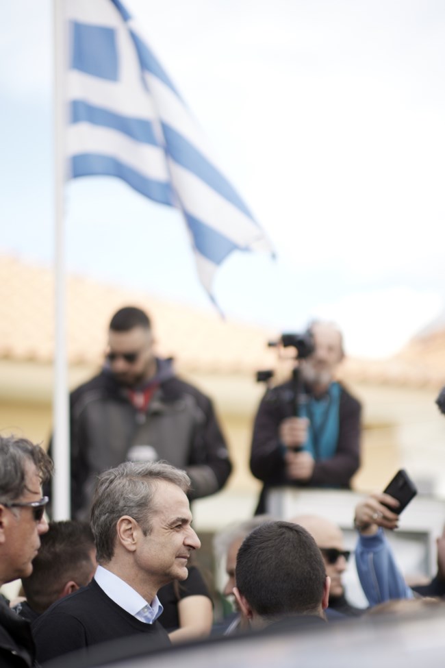 Κυριάκος Μητσοτάκης: Τον οικισμό της Ακρινής επισκέφτηκε ο πρωθυπουργός